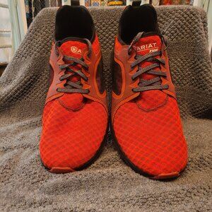 Ariat Fuse Athletic Trainers Running Shoes Low Top Sneakers Women 10.5 Red